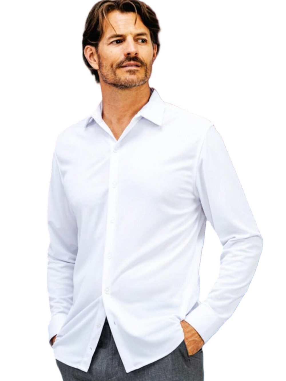 NWT Ministry of Supply Men’s Apollo Dress Shirt White Size L